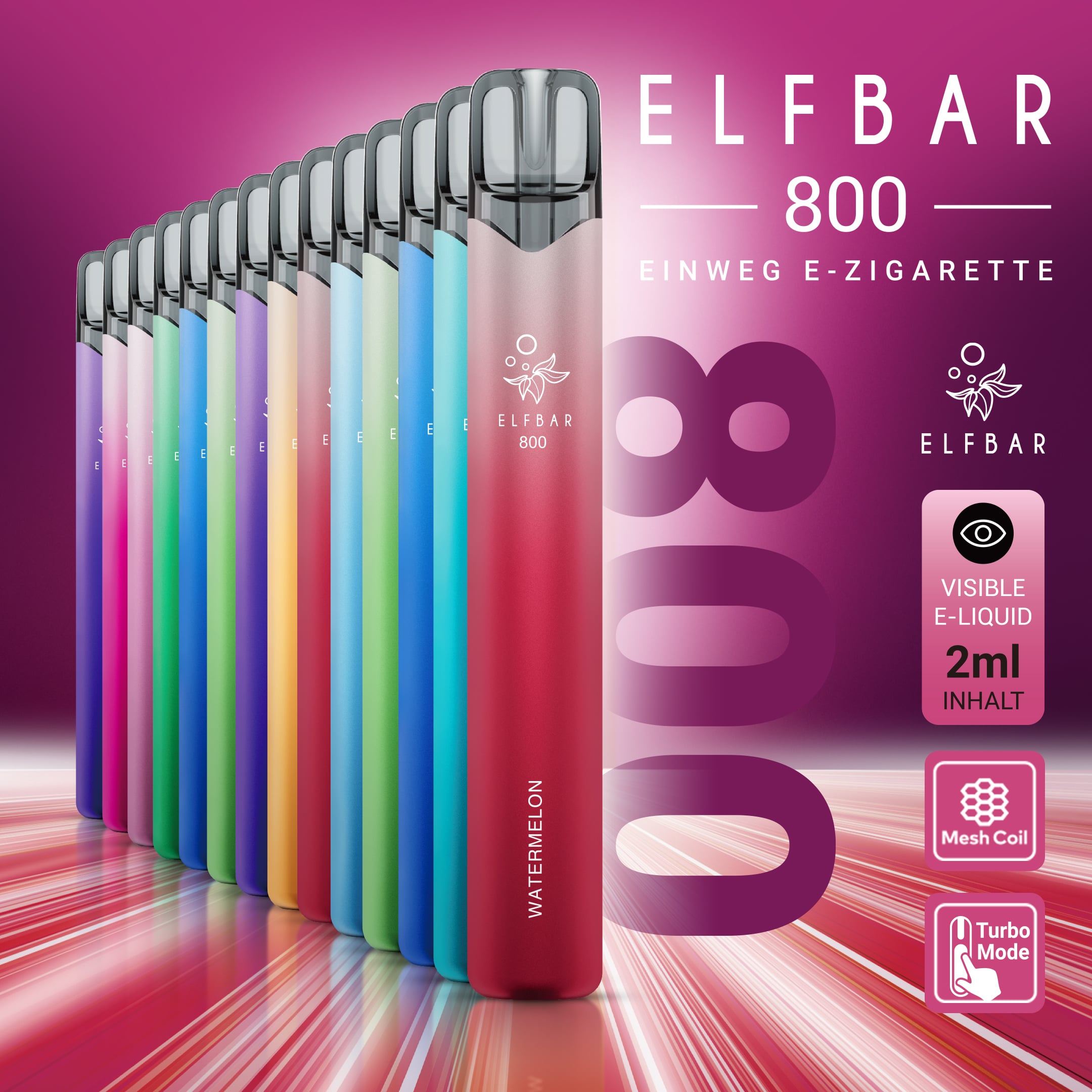 Elfbar 800 Bis zu 800 Zge & Turbo-Modus Elfbar 800 Bis zu 800 Zge & Turbo-Modus