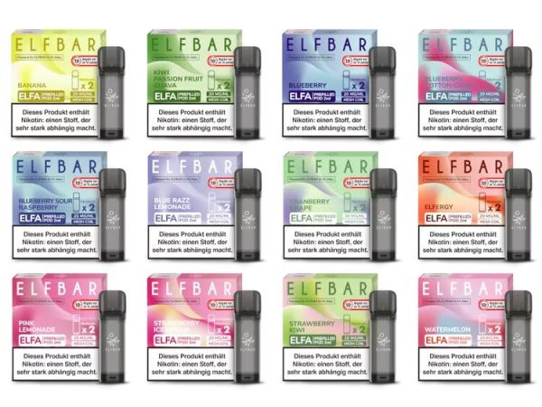 Elfbar Elfa Pod mit 2ml Liquid Elfbar Elfa Pod mit 2ml Liquid